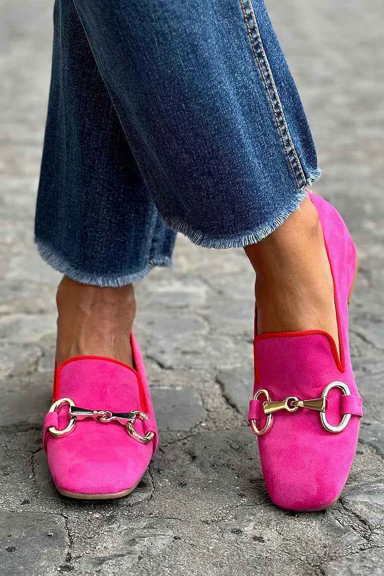 Vilma - Neonloafers med Metallicdetaljer