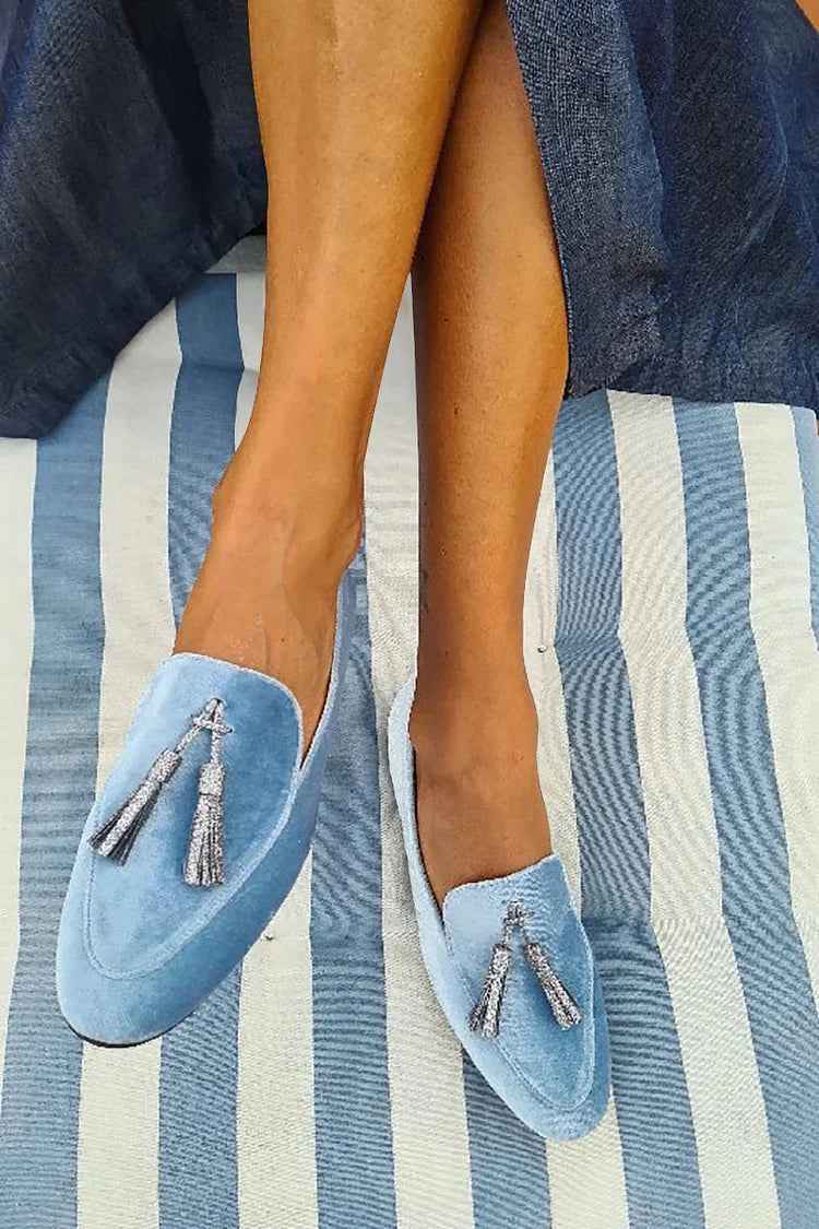 Isabella - Eleganta Loafers med Silvertofs