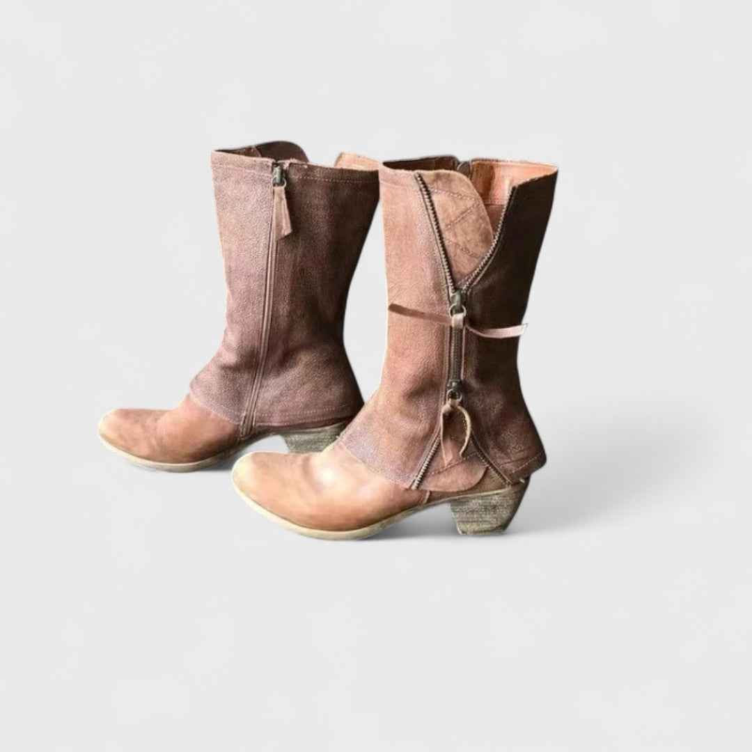 Vintage Ankle - Vintage Eleganta Knöckelhöga Skor för Trendig Look