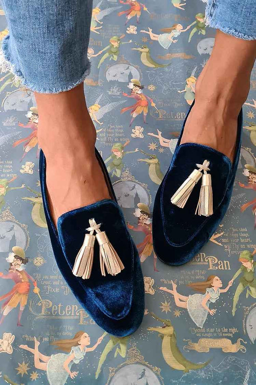 Champagneloafer - Lyxiga Eleganta Loafers med Champagnefärgade Tofsar