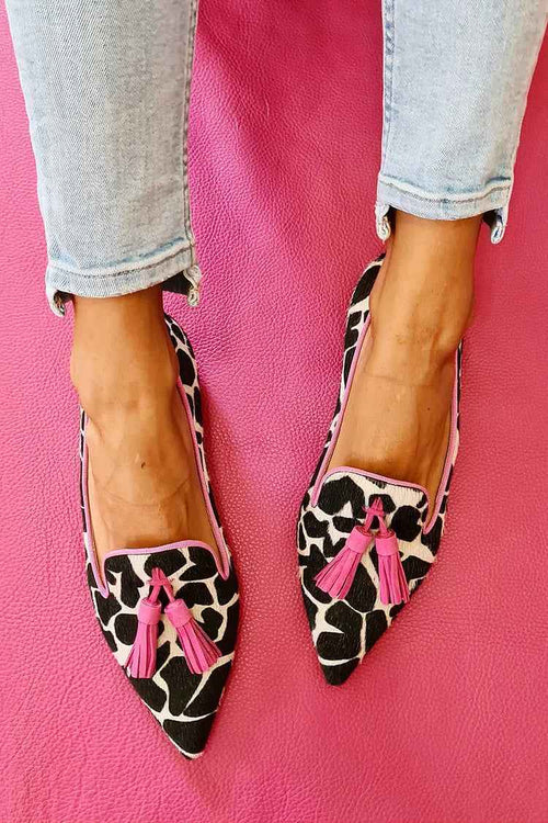 Esmeralda - Smala Spetsiga Loafers med Tofs för Effortlös Elegans