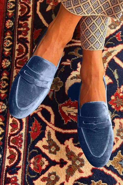 Linnea - Eleganta Sammetsloafers