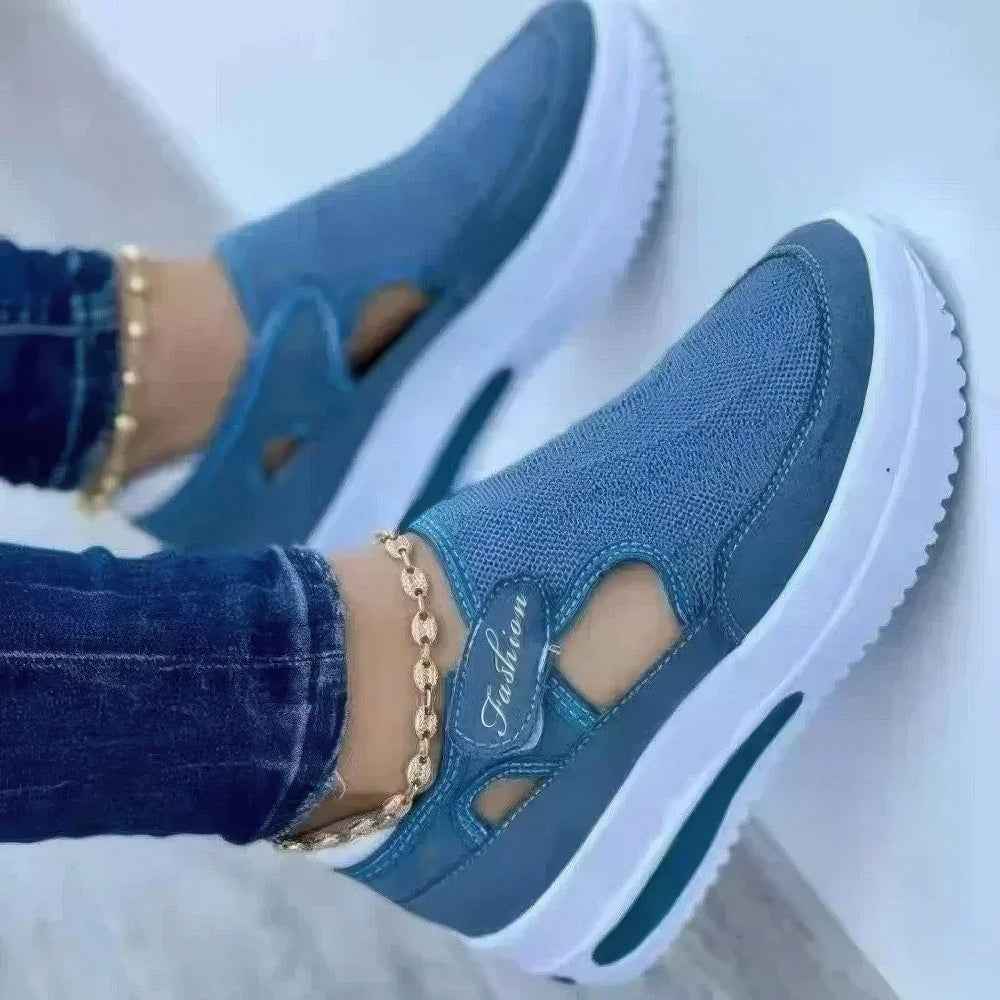 Kaschmirsneaker - Premium Andningsbara Kaschmir-Mesh Plattformssneakers