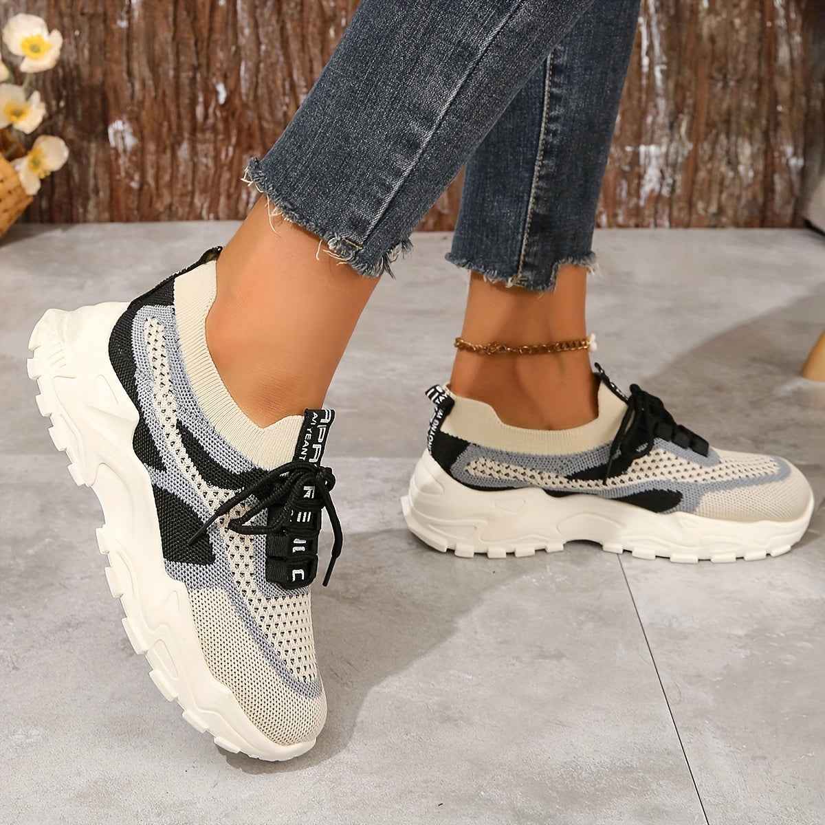 Amanda - Andningsbara Mesh-Sneakers med Flexibel, Bekväm Passform