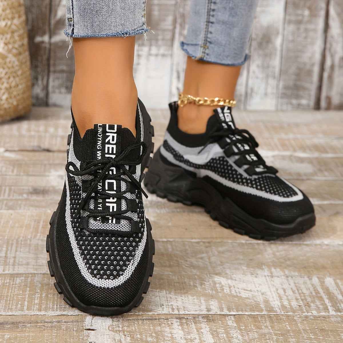 Amanda - Andningsbara Mesh-Sneakers med Flexibel, Bekväm Passform
