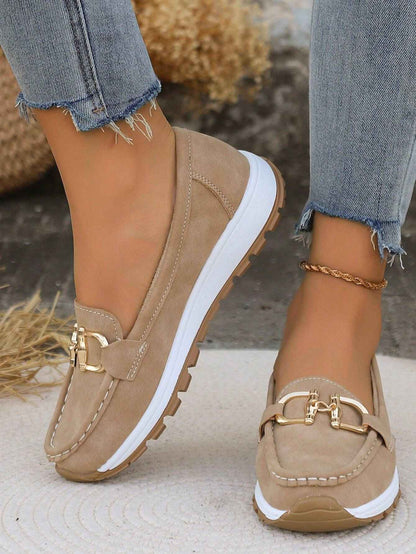 Madeleine - Eleganta Loafers med Spändetalj