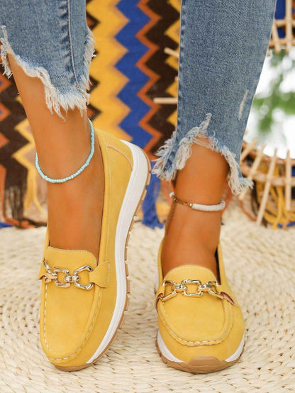 Madeleine - Eleganta Loafers med Spändetalj