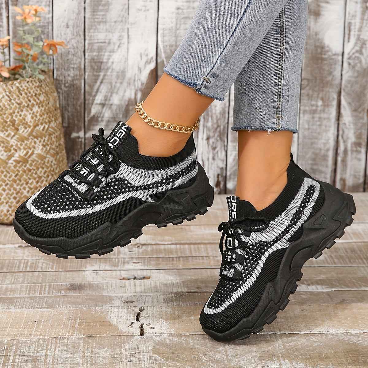 Amanda - Andningsbara Mesh-Sneakers med Flexibel, Bekväm Passform