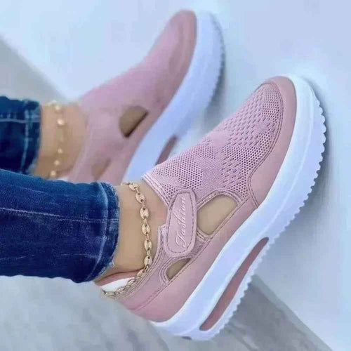 Kaschmirsneaker - Premium Andningsbara Kaschmir-Mesh Plattformssneakers