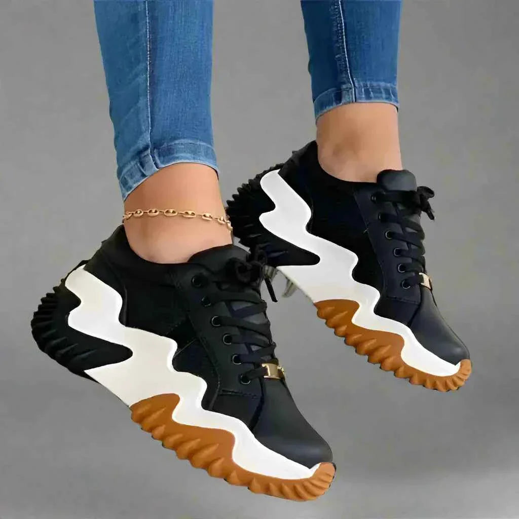 Noelle - Andningsbara Vulkaniserade Plattformssneakers för Heldagskomfort