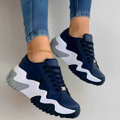 Noelle - Andningsbara Vulkaniserade Plattformssneakers för Heldagskomfort