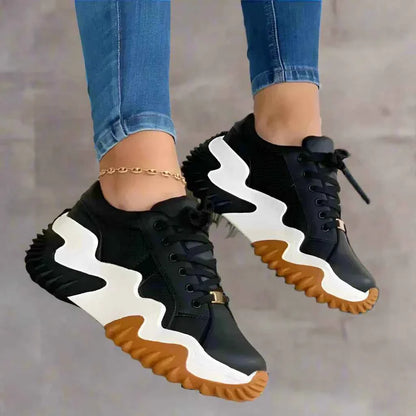 Noelle - Andningsbara Vulkaniserade Plattformssneakers för Heldagskomfort
