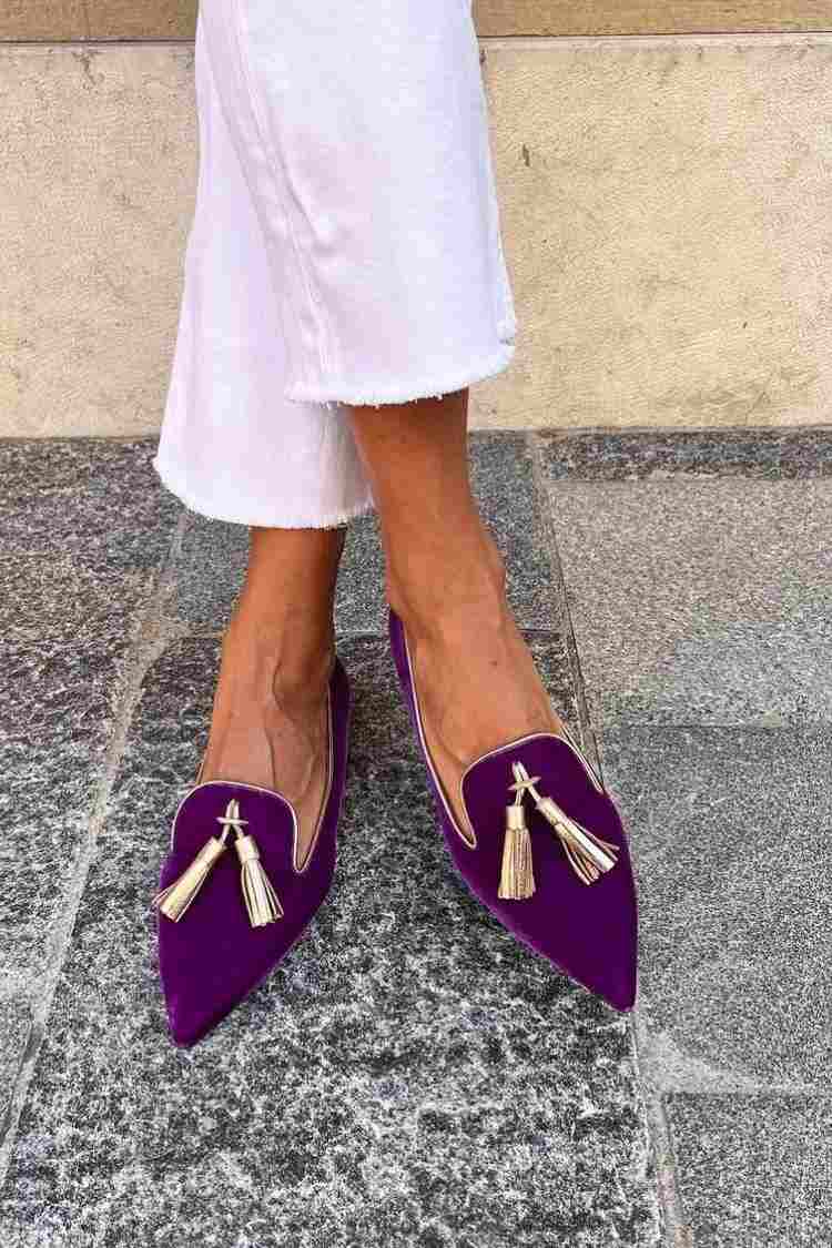 Vanessa - Polerade Tofsloafers för en Tidlös, Elegant Look