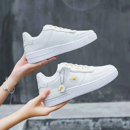 Koreasnörd - Koreanska Snörsneakers med Platt Sula för Daglig Komfort