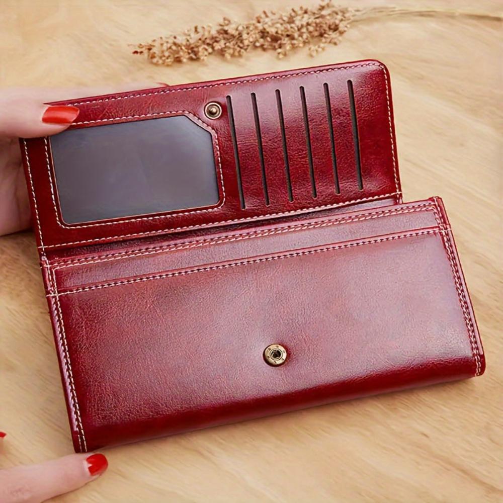 Sandra - Läder bifold plånbok