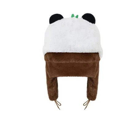 Mysig plysch-ushanka-hatt