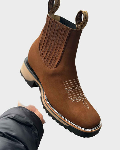 Tex - Stilrena Moderna Läder-Cowboystövlar för Tidlös Look