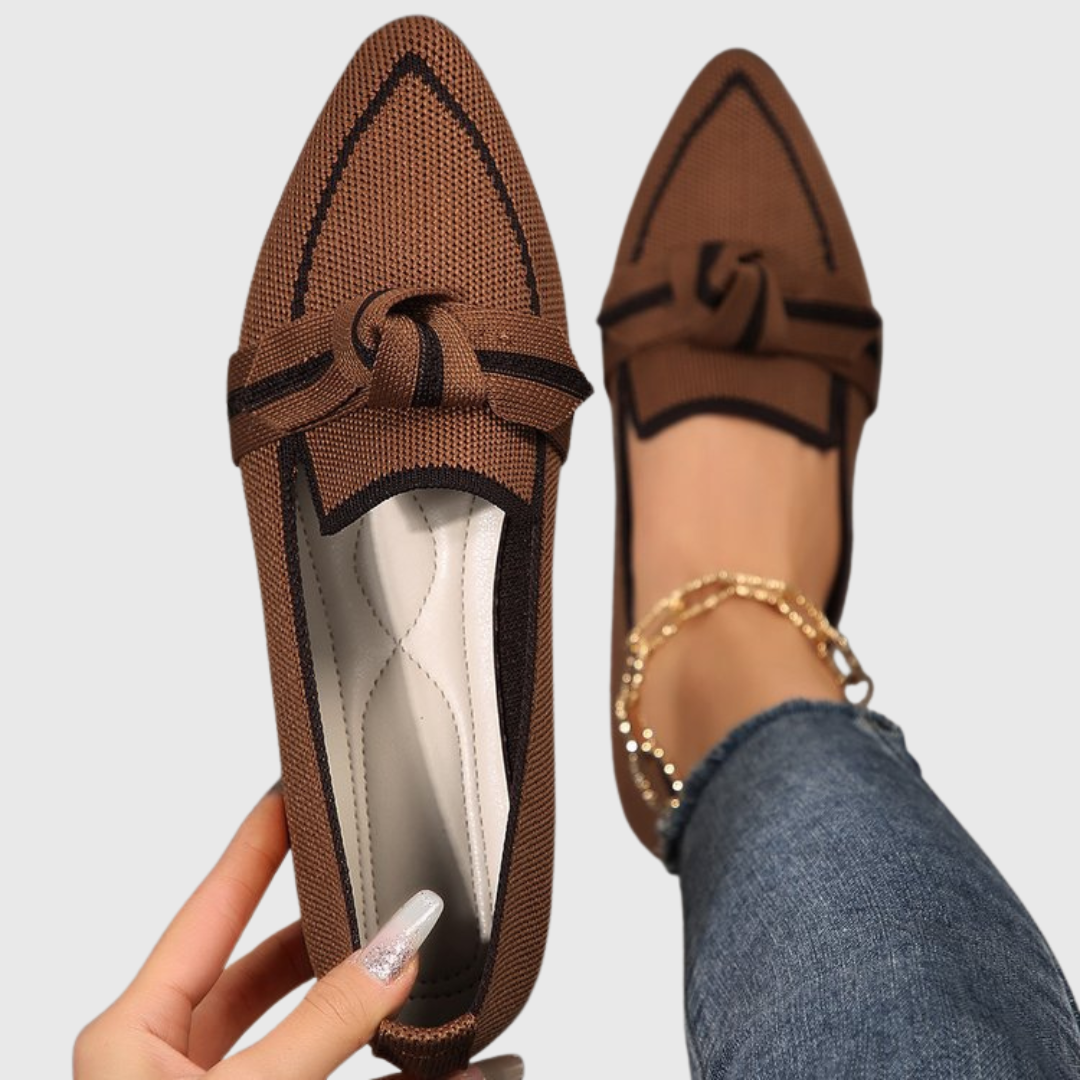 Cornelia - Trendiga Knutna Loafers för Hela Dagens Komfort