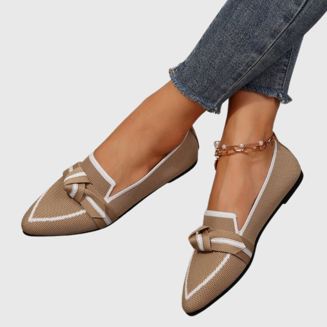 Iris - Loafers med Rosettdetalj för Hela Dagens Komfort