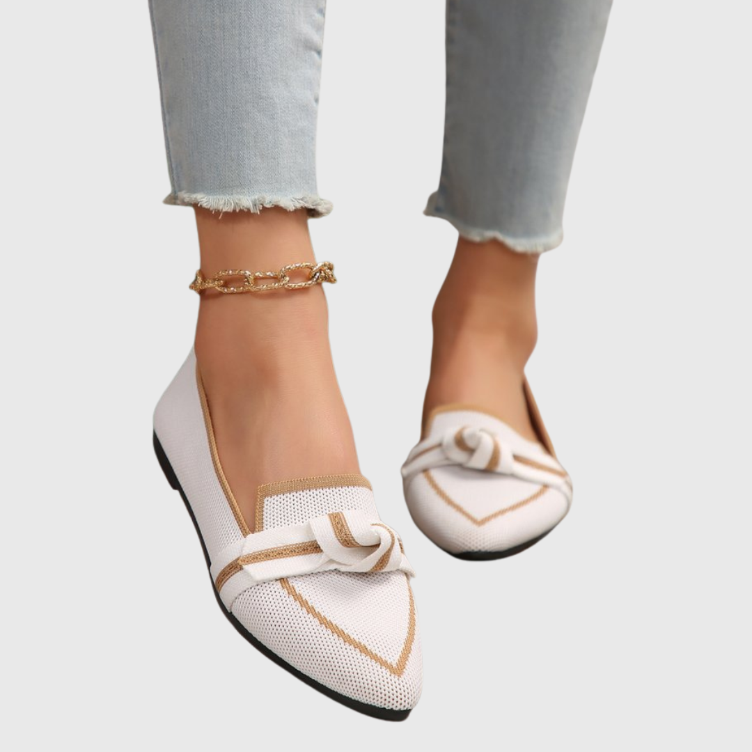 Iris - Loafers med Rosettdetalj för Hela Dagens Komfort
