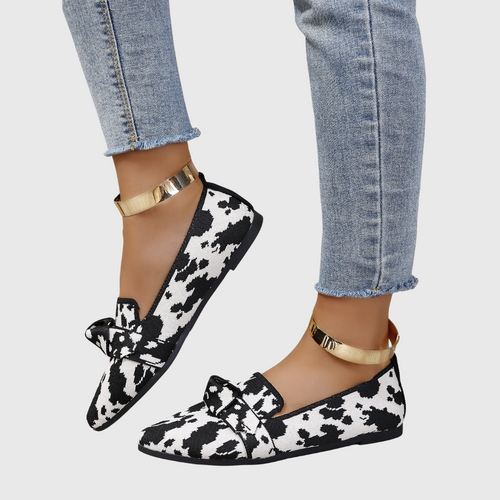 Mabel - Loafers med Dalmatinermönster för Vardagsstil