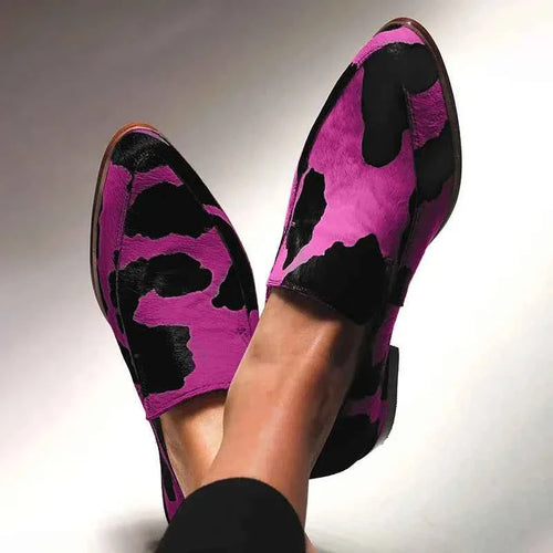 Sigrid - Loafers med Djurmönster för en Iögonfallande Look