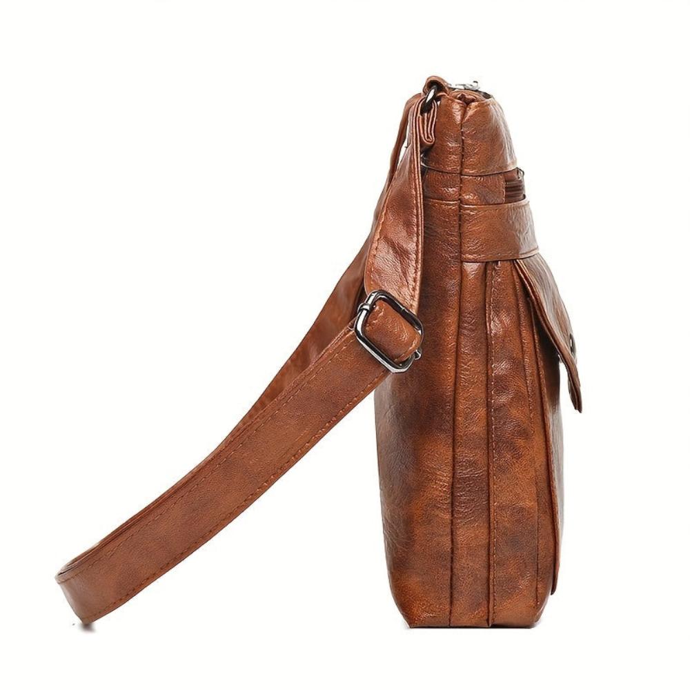 Rebecca - veganskt läder crossbody-axelväska