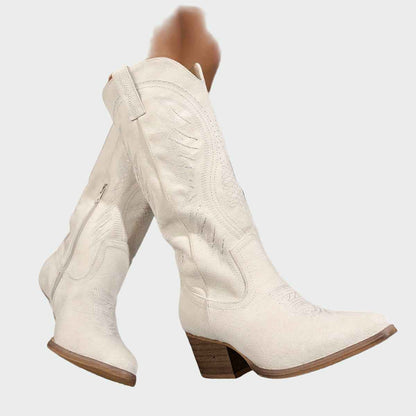 Western Embroidery - Broderade Western-Stövletter för Modisk Look