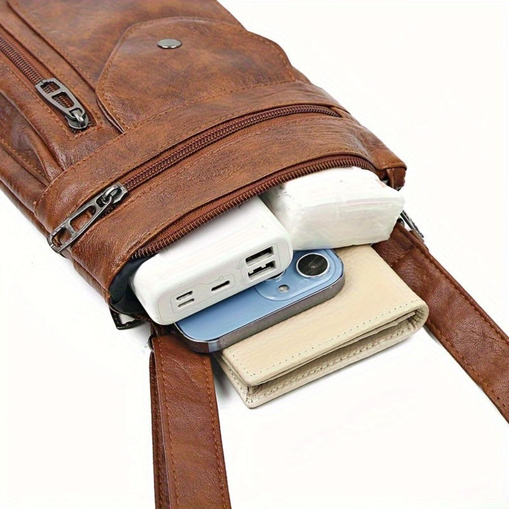 Rebecca - veganskt läder crossbody-axelväska