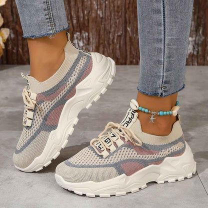 Amanda - Andningsbara Mesh-Sneakers med Flexibel, Bekväm Passform