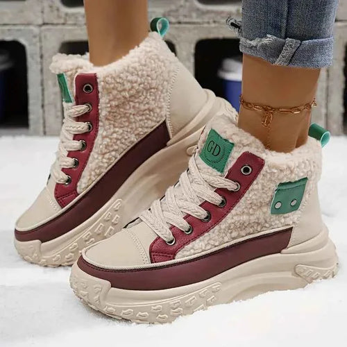 Plyschfodrad - Snygga Plyschfodrade Stövletter för Vardagslook