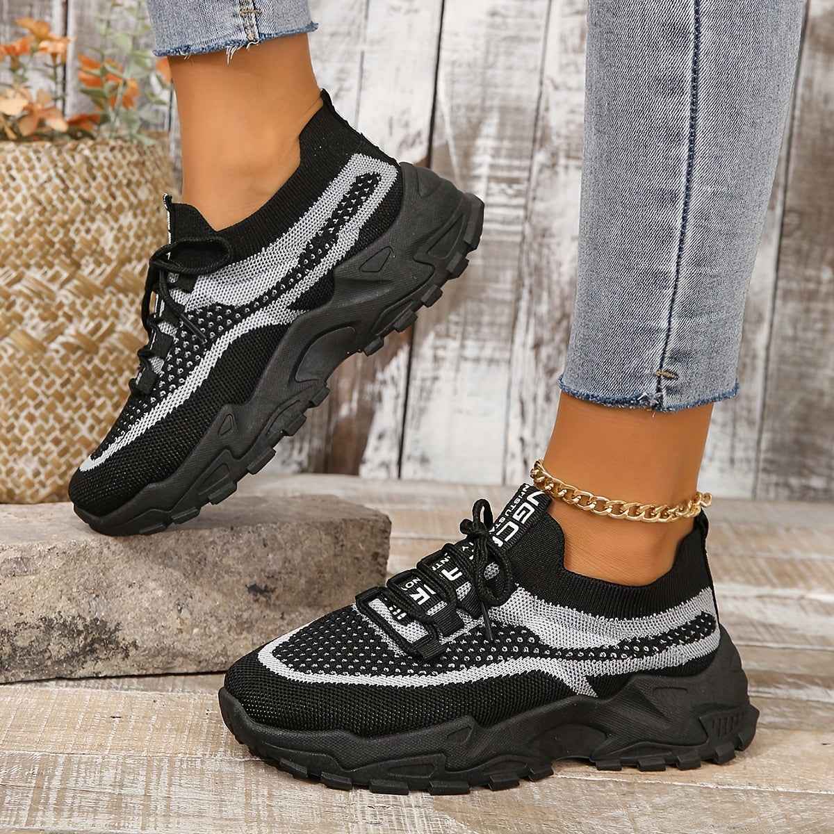 Amanda - Andningsbara Mesh-Sneakers med Flexibel, Bekväm Passform