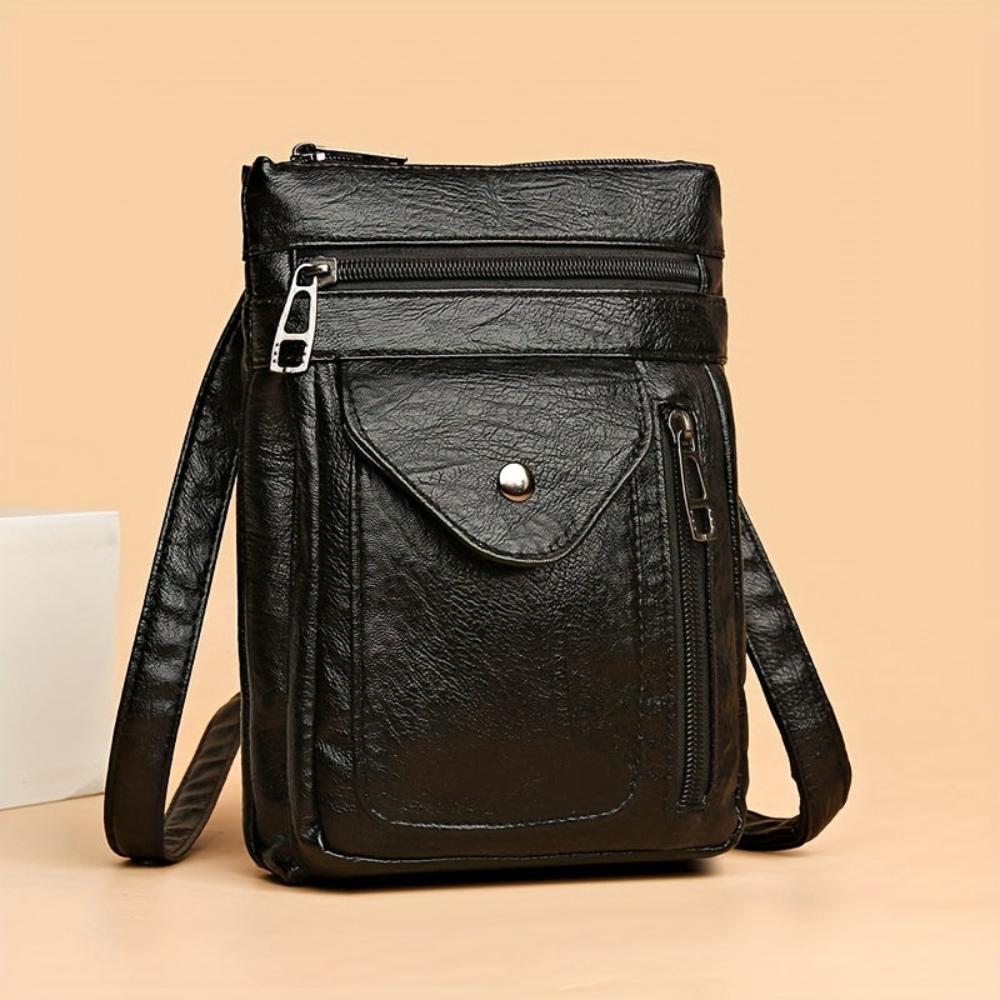 Rebecca - veganskt läder crossbody-axelväska