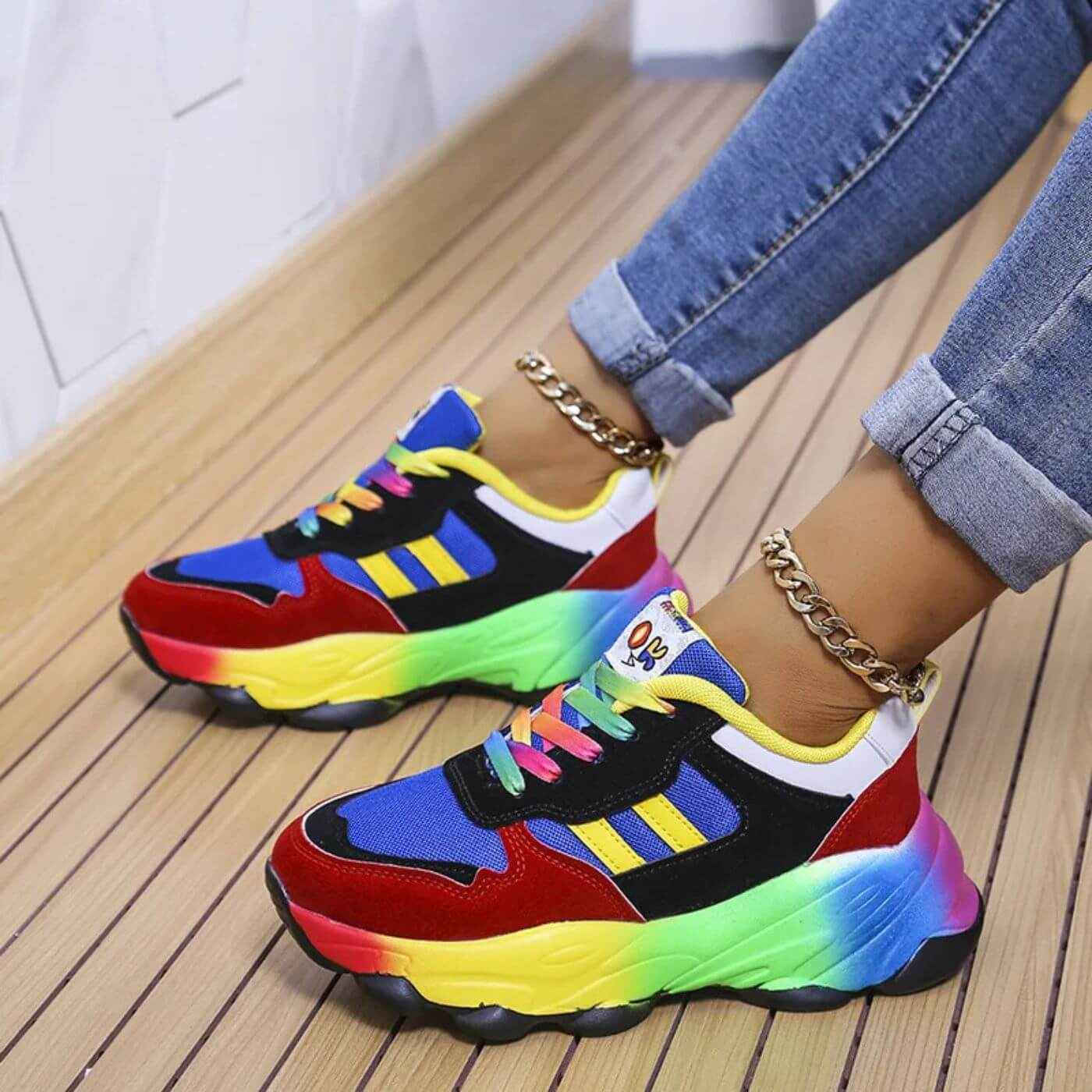 Designortoped - Snygga Damsneakers med Ortopedisk Design för Heldagskomfort
