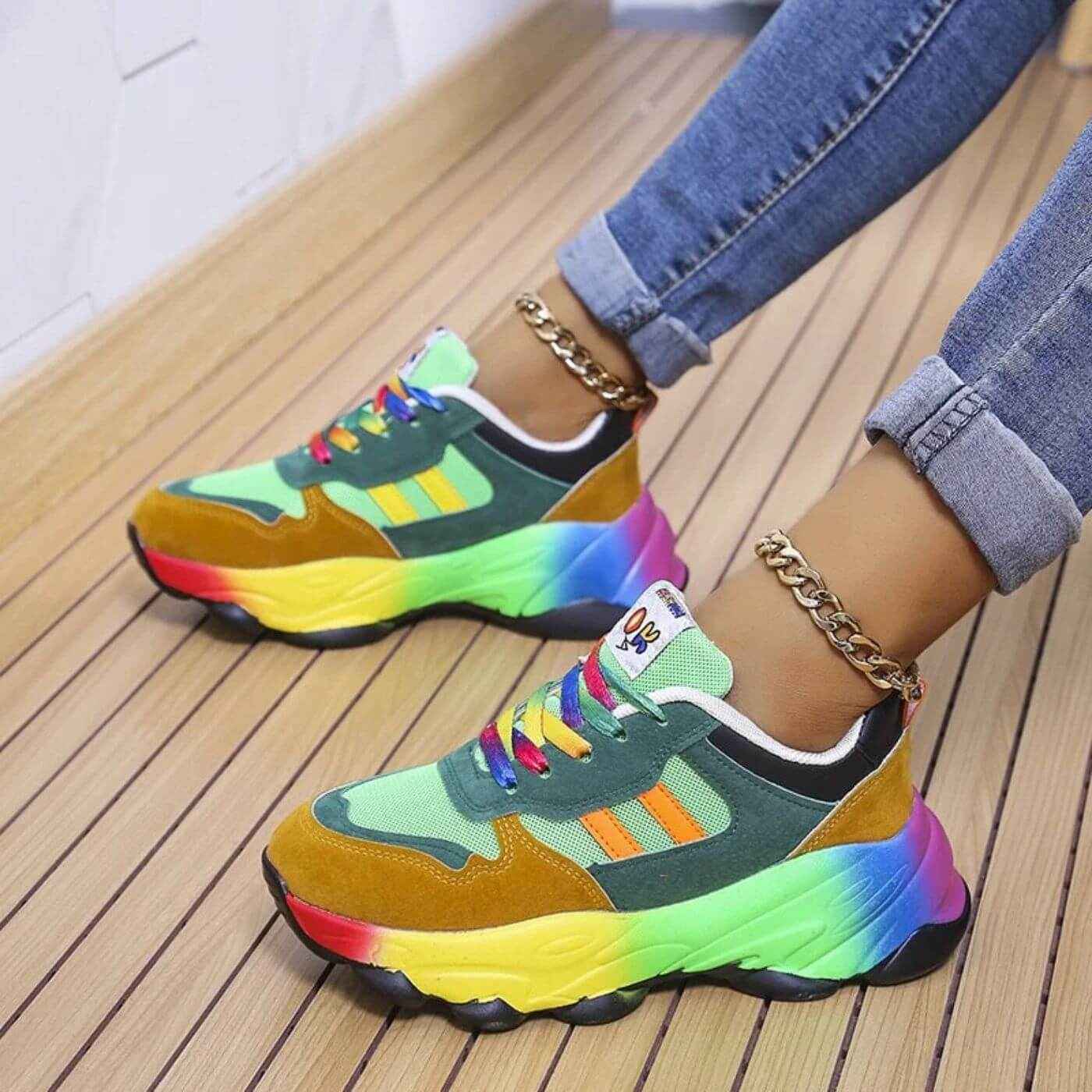 Designortoped - Snygga Damsneakers med Ortopedisk Design för Heldagskomfort