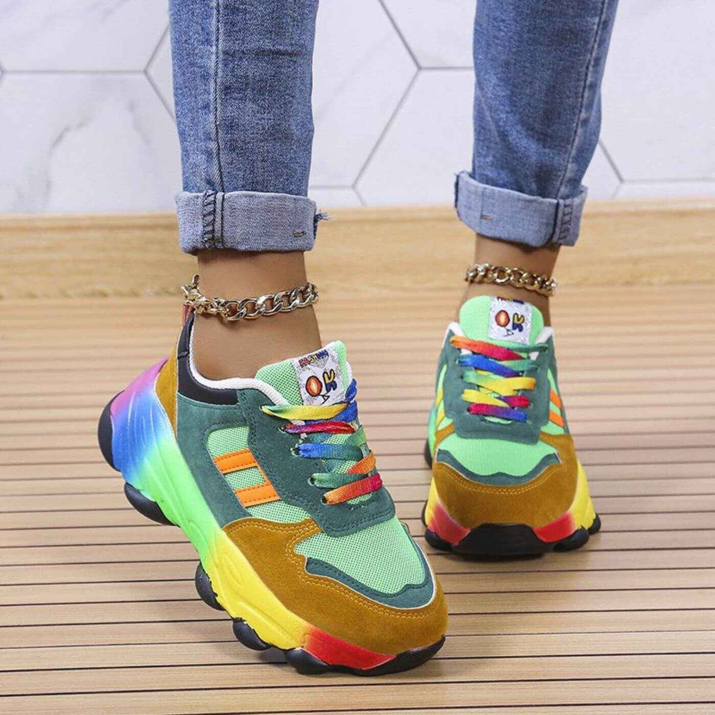 Designortoped - Snygga Damsneakers med Ortopedisk Design för Heldagskomfort
