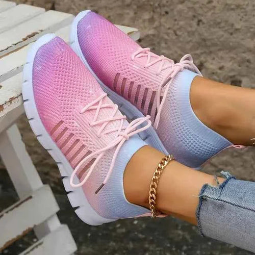 Andningssneaker - Andningsbara Dam Instegssneakers, Lätta och Enkla att Ta På