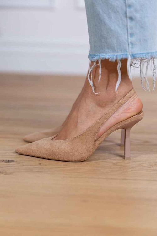 Vera - Eleganta Slingback-Pumps i Mockaimitation