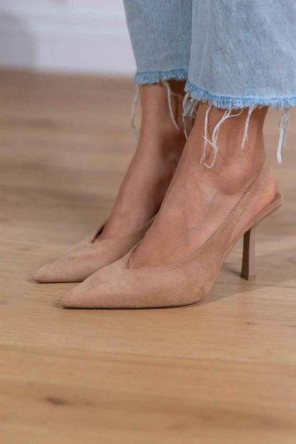 Vera - Eleganta Slingback-Pumps i Mockaimitation