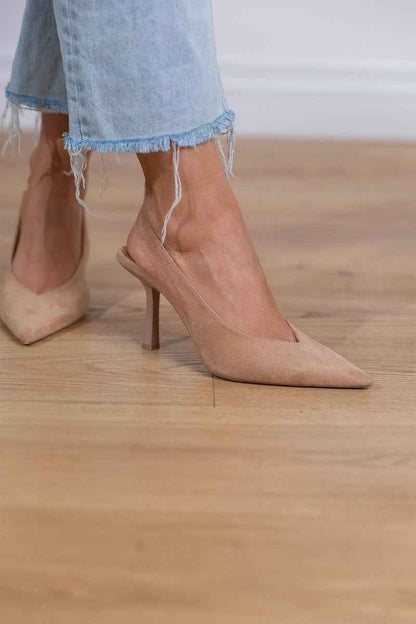 Vera - Eleganta Slingback-Pumps i Mockaimitation