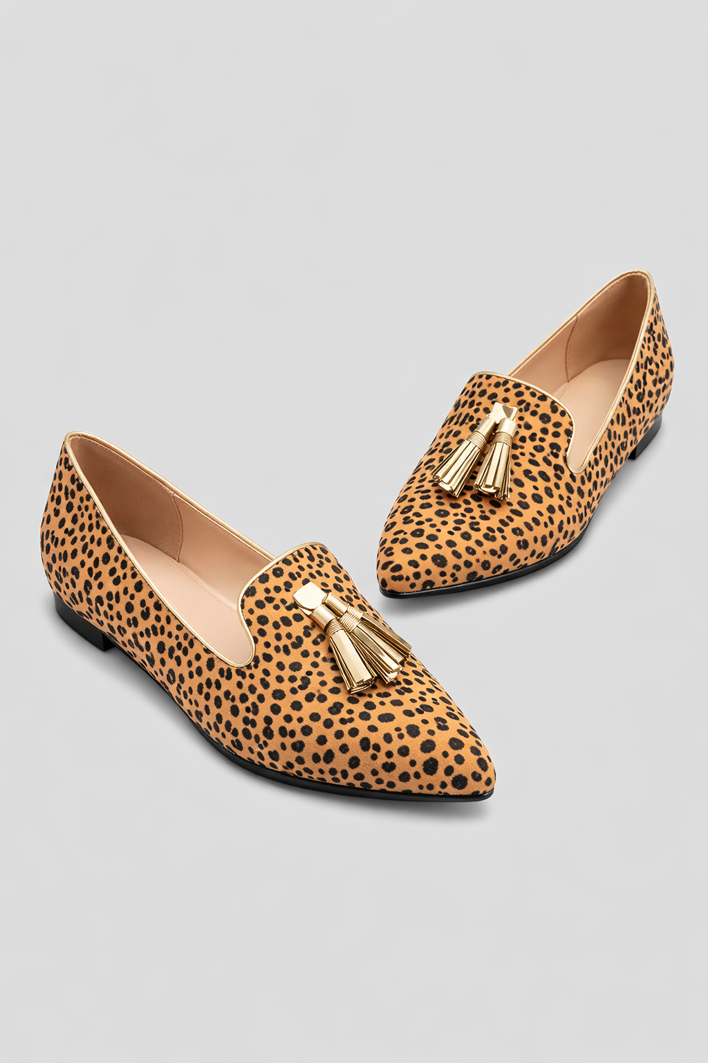 Filippa - Stilfulla Loafers med Leopardmönster för Dam
