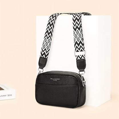 ChicZag - Rektangulär crossbody-väska i läder för kvinnor