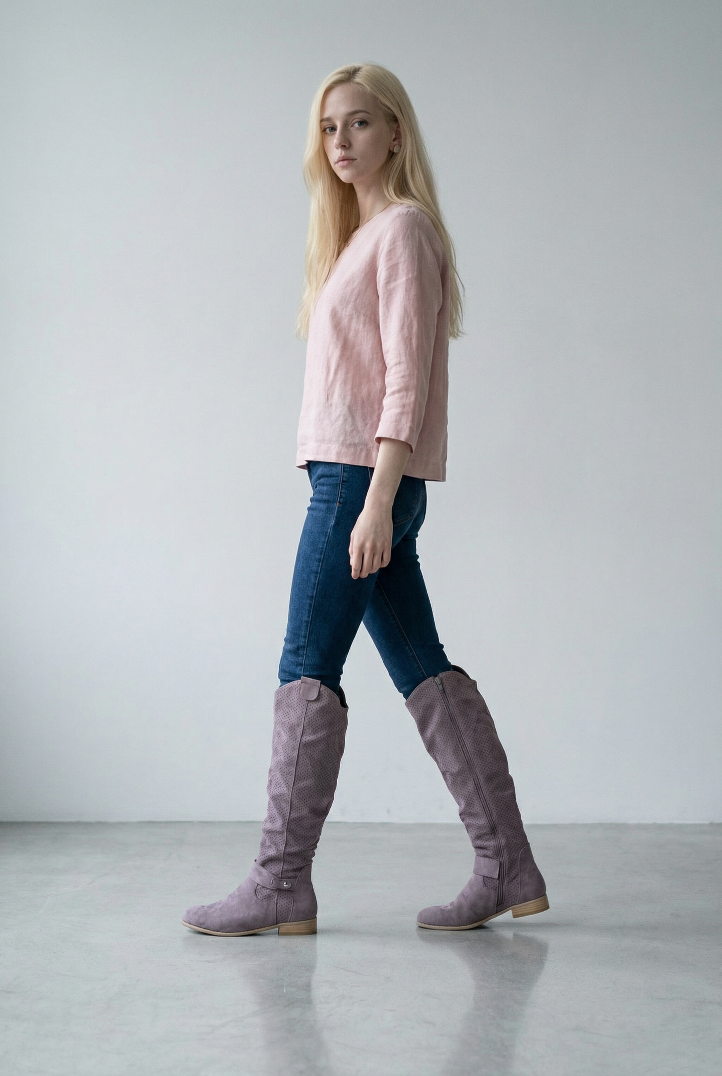 Bernadeth - Eleganta Knähöga Stövlar för Stilfull Look