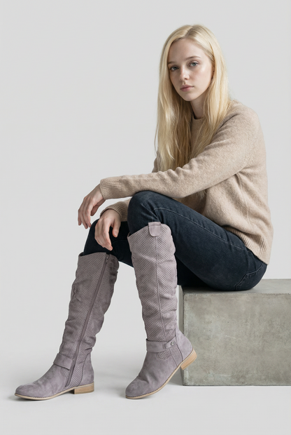 Bernadeth - Eleganta Knähöga Stövlar för Stilfull Look