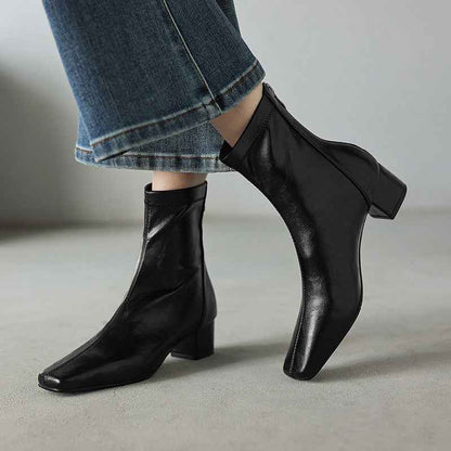 Elsa - Stövlar med Blockklack för en Elegant och Bekväm Look