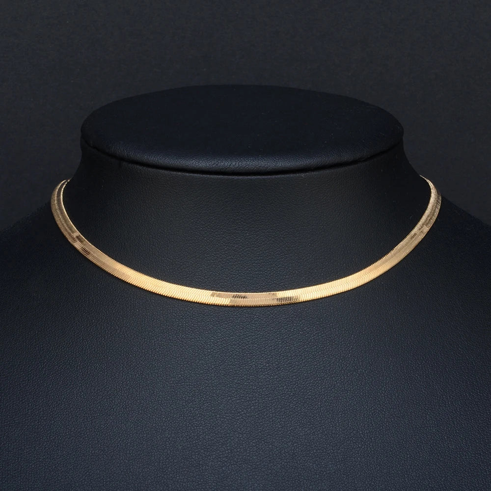 Kinsley - platt kedja choker