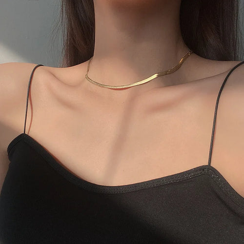 Kinsley - platt kedja choker