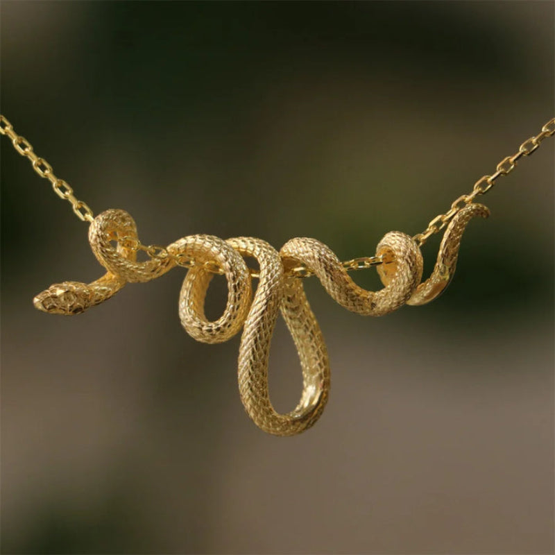 Halsband med ormkedja