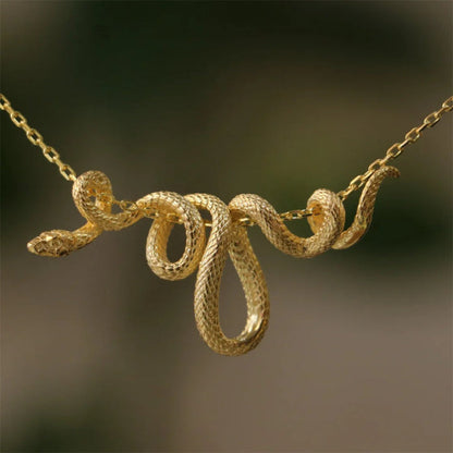 Halsband med ormkedja