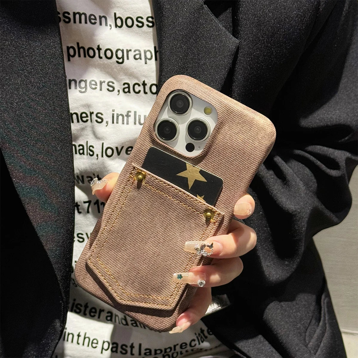 iPhone-skal tillverkat av indigodenim